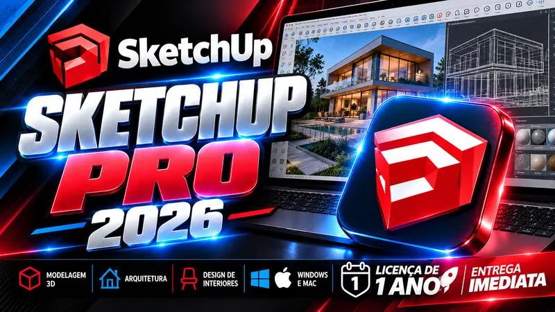 SketchUp Pro 2026 - Licença Digital