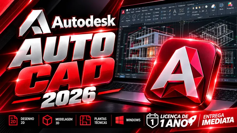 AutoCAD 1 Ano - Licença Digital