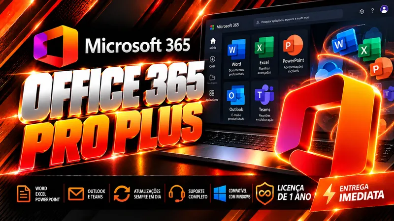 Office 365 Pro Plus 1 Ano - Licença Digital
