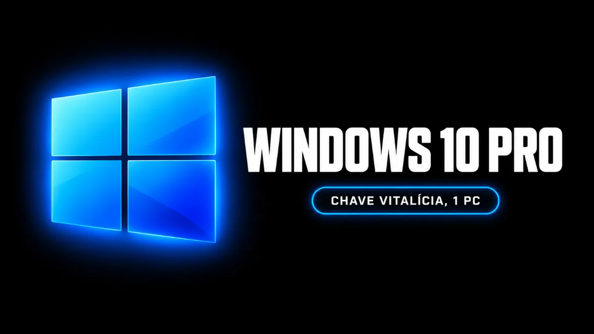 Windows 10 Pro - Chave Vitalícia (1 PC)