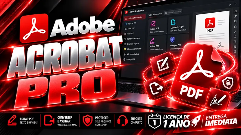 Adobe Acrobat Pro - Licença Digital